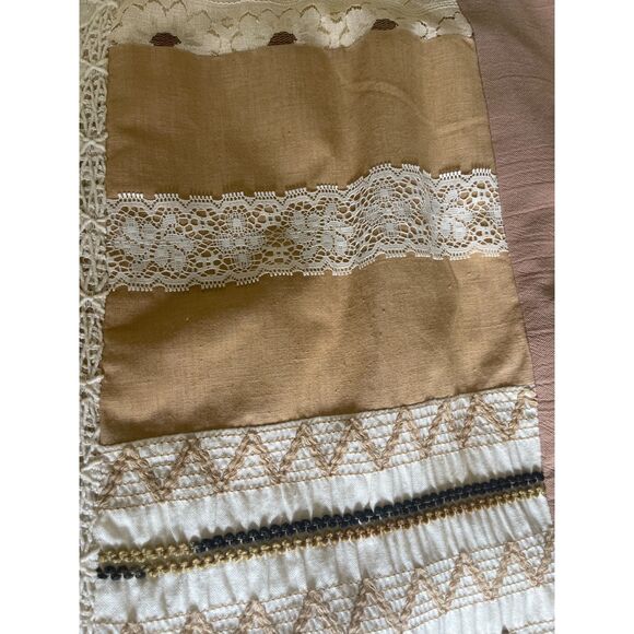 Vtg Patchwork Eyelet Lace Maxi Skirt Lined Boho Gypsy Hippie Cottagecore Renee M - Picture 11 of 16